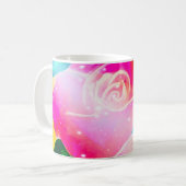 Mug Illustration rose d'orig de faisceaux d'étoile par (Devant gauche)