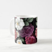 Mug Illustration Rose vintage (Devant gauche)