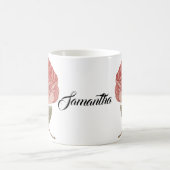 Mug illustration rose vintage (Centre)