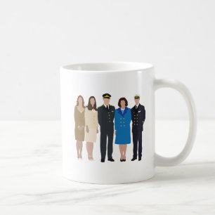 Mug Illustration sans visage de famille royale