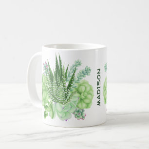 Mug Illustration Succulente des cactus