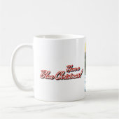 Mug Illustration surfante hawaïenne de Père Noël de (Gauche)