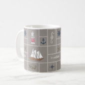Mug Illustration thématique marine (Devant gauche)