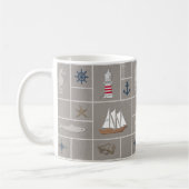 Mug Illustration thématique marine (Gauche)
