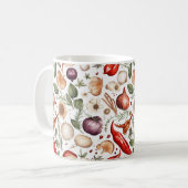 Mug Illustration transparente d'une variété de légumes (Devant gauche)