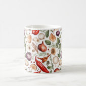 Mug Illustration transparente d'une variété de légumes (Centre)
