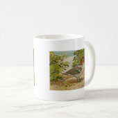 Mug Illustration turquoise viridipenne (Devant droit)
