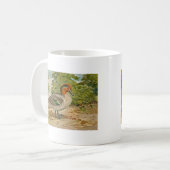 Mug Illustration turquoise viridipenne (Devant gauche)