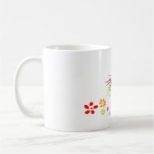 MUG ILLUSTRATION UNICORN VECTOR FLOWERS (Gauche)