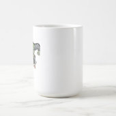 Mug Illustration vectorielle de gorille skater cool (Centre)