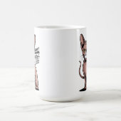 Mug Illustration vectorielle de papa chat Sphynx drôle (Centre)