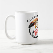 Mug Illustration vectorielle de plume et de crochet de (Gauche)
