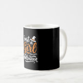Mug Illustration vectorielle Halloween Juste Une Fille (Devant droit)