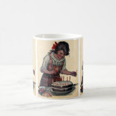 Mug Illustration vintage Bonne fête d'anniversaire Pèr (Centre)
