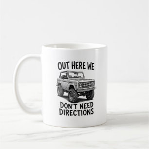 Mug Illustration vintage de Bronco tout-terrain classi