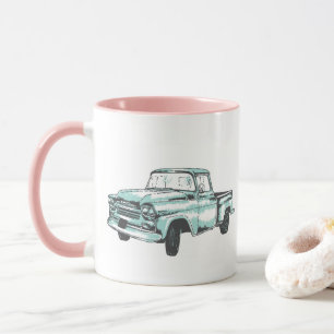 Mug Illustration vintage de camion