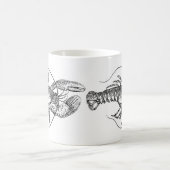 Mug Illustration vintage de homard (Centre)