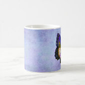 Mug Illustration vintage de papillon de pourpre et (Centre)