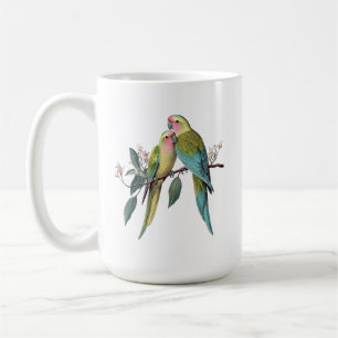Mug Illustration vintage de perroquets princesse