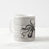 Mug Illustration vintage de pieuvre (Devant gauche)