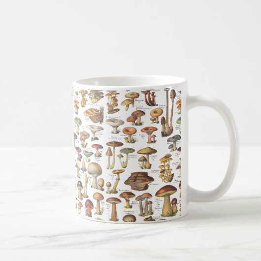 Mug Illustration vintage des champignons (Droite)