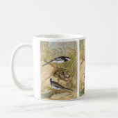 Mug Illustration vintage d'oiseau de hochequeue pie (Gauche)