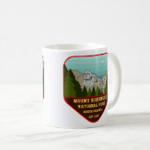 Mug Illustration vintage du mont Rushmore (Devant droit)