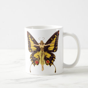 Mug Illustration vintage Fée Papillon