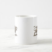 Mug illustration vintage griffin (gryphus greiff). (Centre)