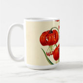 Mug Illustration Vintage rouge Pompone (Gauche)