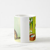 Mug Illustration vintage Tabby Cat (Centre)