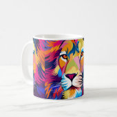 Mug illustrations colorées, lion, design simple - vi (Devant gauche)