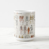 Mug Illustrations de biologie anatomique vintage (Centre)