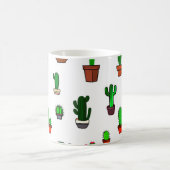 Mug Illustrations de cactus mignons sur fond blanc (Centre)