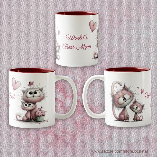 Mug Illustrations de Chats Adorables