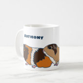 Mug Illustrations de Chiens de Guinée Animaux (Devant gauche)