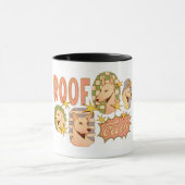 Mug Illustrations de club de toit / chien (Centre)