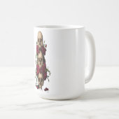 Mug Illustrations de crânes gothiques pixelisés avec d (Devant droit)