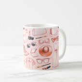 Mug Illustrations de mode. Motif transparent (Devant droit)