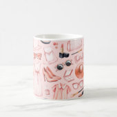 Mug Illustrations de mode. Motif transparent (Centre)