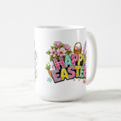 Mug Illustrations de Pâques ludiques avec oreilles de (Devant droit)