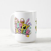 Mug Illustrations de Pâques ludiques avec oreilles de (Devant gauche)