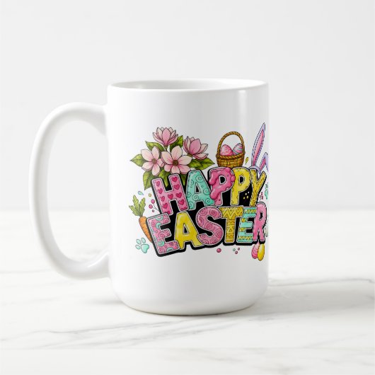 Mug Illustrations de Pâques ludiques avec oreilles de (Gauche)