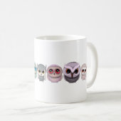 Mug Illustrations de petits hiboux mignons (Devant droit)