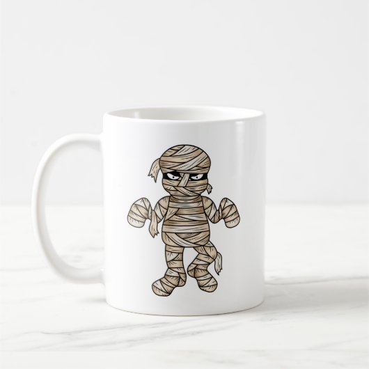 Mug Illustrations déplaisantes de momie de dessin anim (Gauche)