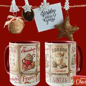 Mug Illustrations rustiques fond mixte Noël