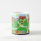 Mug Illustré d'Art Rétro Mignon de Campus Universi (Centre)