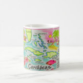 Mug illustré des îles colorées des Caraïbes (Centre)