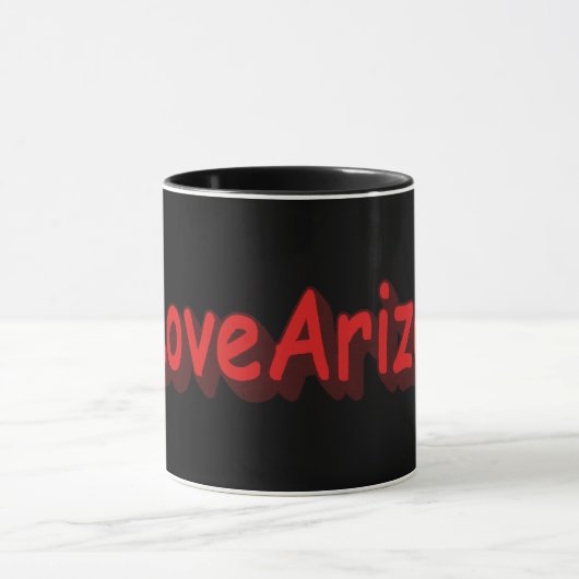 Mug "#iLoveArizona " Joli design. Acheter maintenant (Centre)
