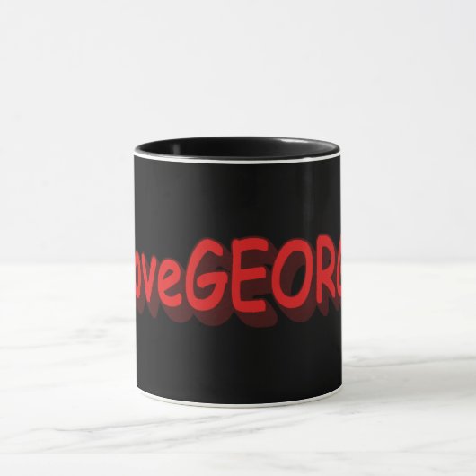 Mug "#iLoveGEORGIA " Joli design. Acheter maintenant (Centre)